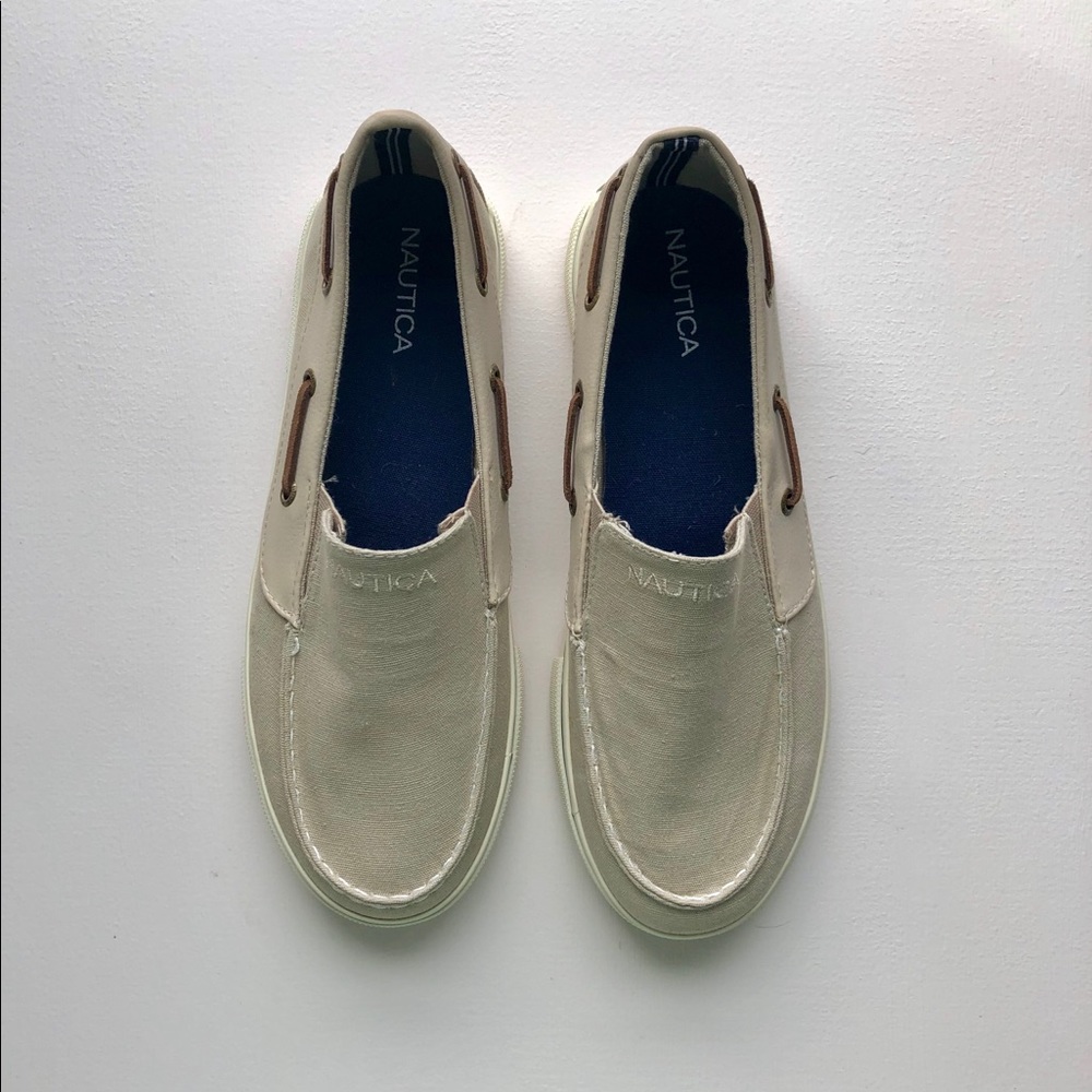 NAUTICA | Doubloon Slip on Boat Shoe | Tan | 5Y